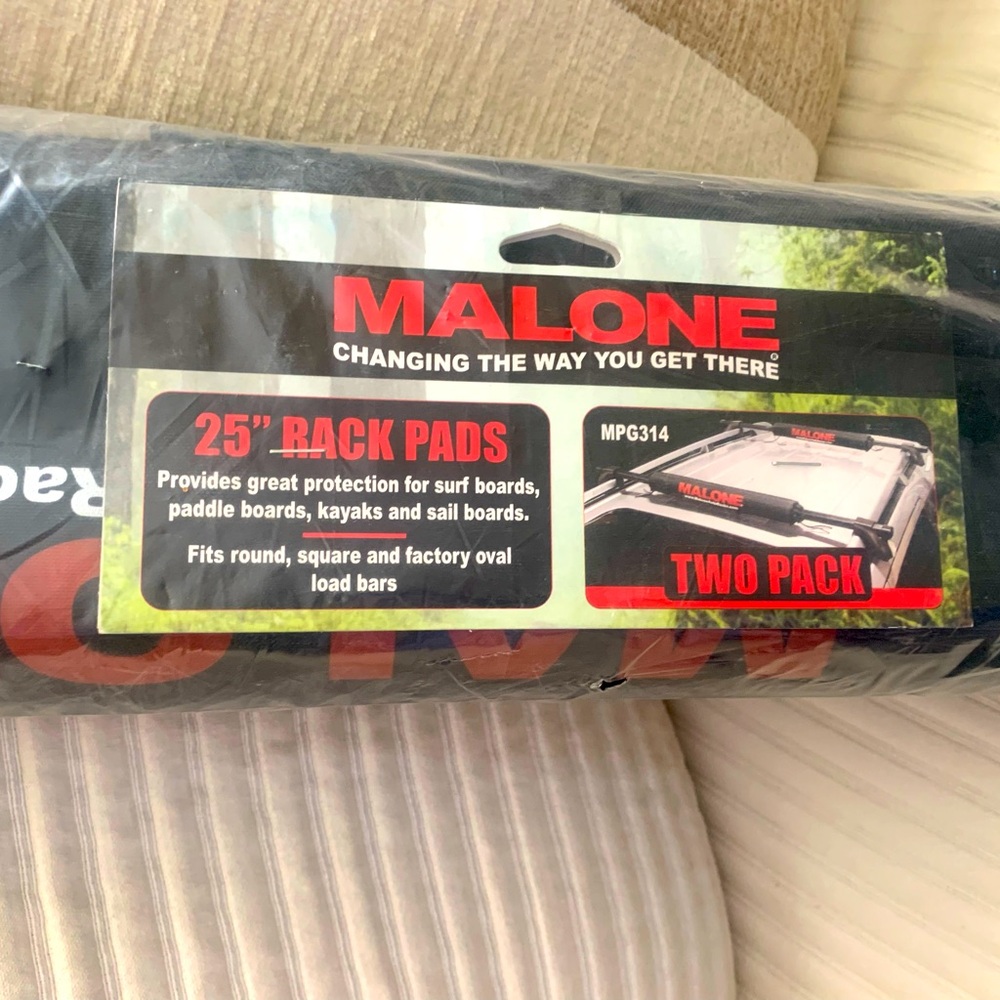 NEW Roof RACK Pads. 25”  SPU, Surf, Kayak, Carrier